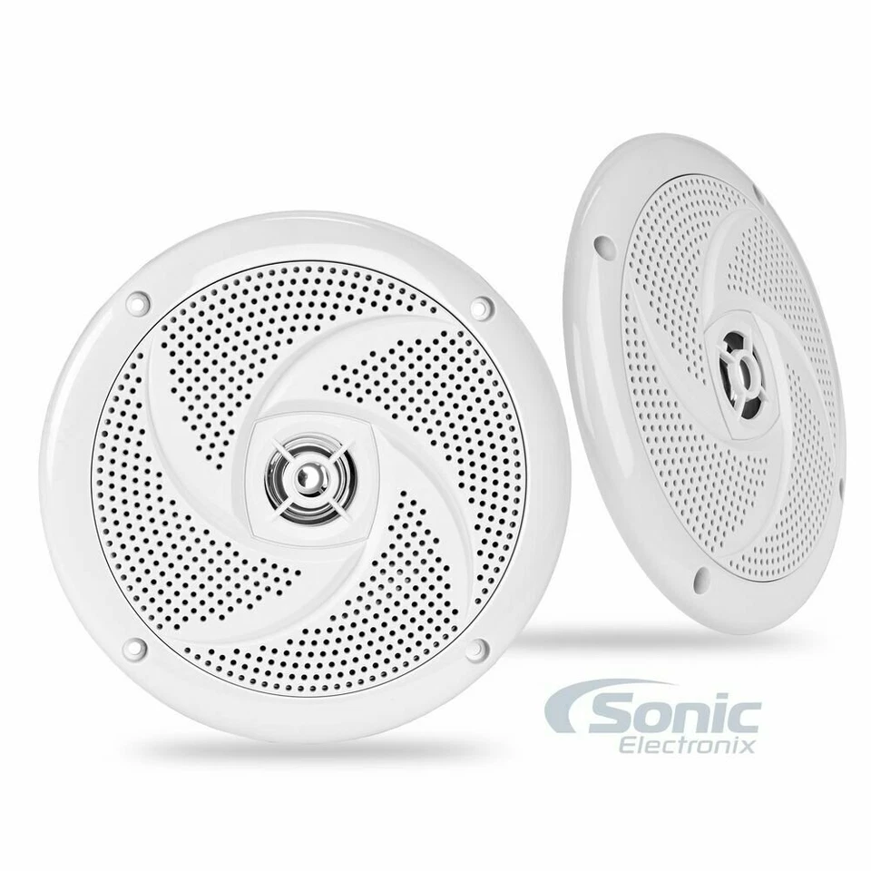 Altavoces de audio Belva BMS65SW 200W poco profundos de 6,5" marino/barco 2 pares blancos Foto 2 de 4