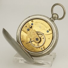 Rare H.SAMUEL Pocket Watch Men's no fusee duplex chronometer no repeater RAR