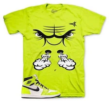 Shirt To Match Jordan 1 Visionaire Volt - Raging Face Sneaker Tees