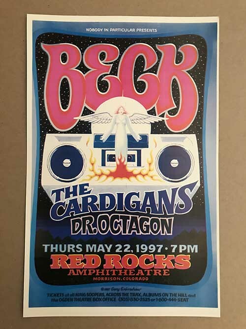 Beck Red Rocks May 22nd 1997 Ultra Rare Promoters Poster Vintage