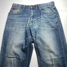 Lee Cooper George Easy Straight Denim Jeans Mens Size 32 Waist Blue Casual Style