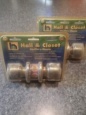 New Hardware House Hall & Closet Doorhandles Lot Of 2. Antique Brass.