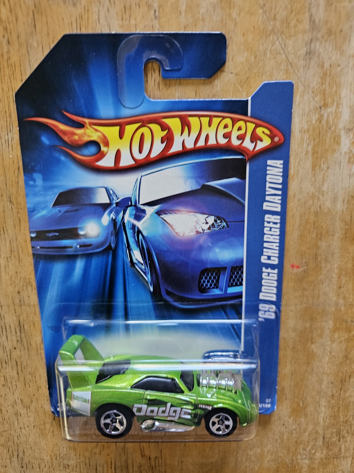 Hot Wheels "69 Dodge Charger Daytona. Green; 2007