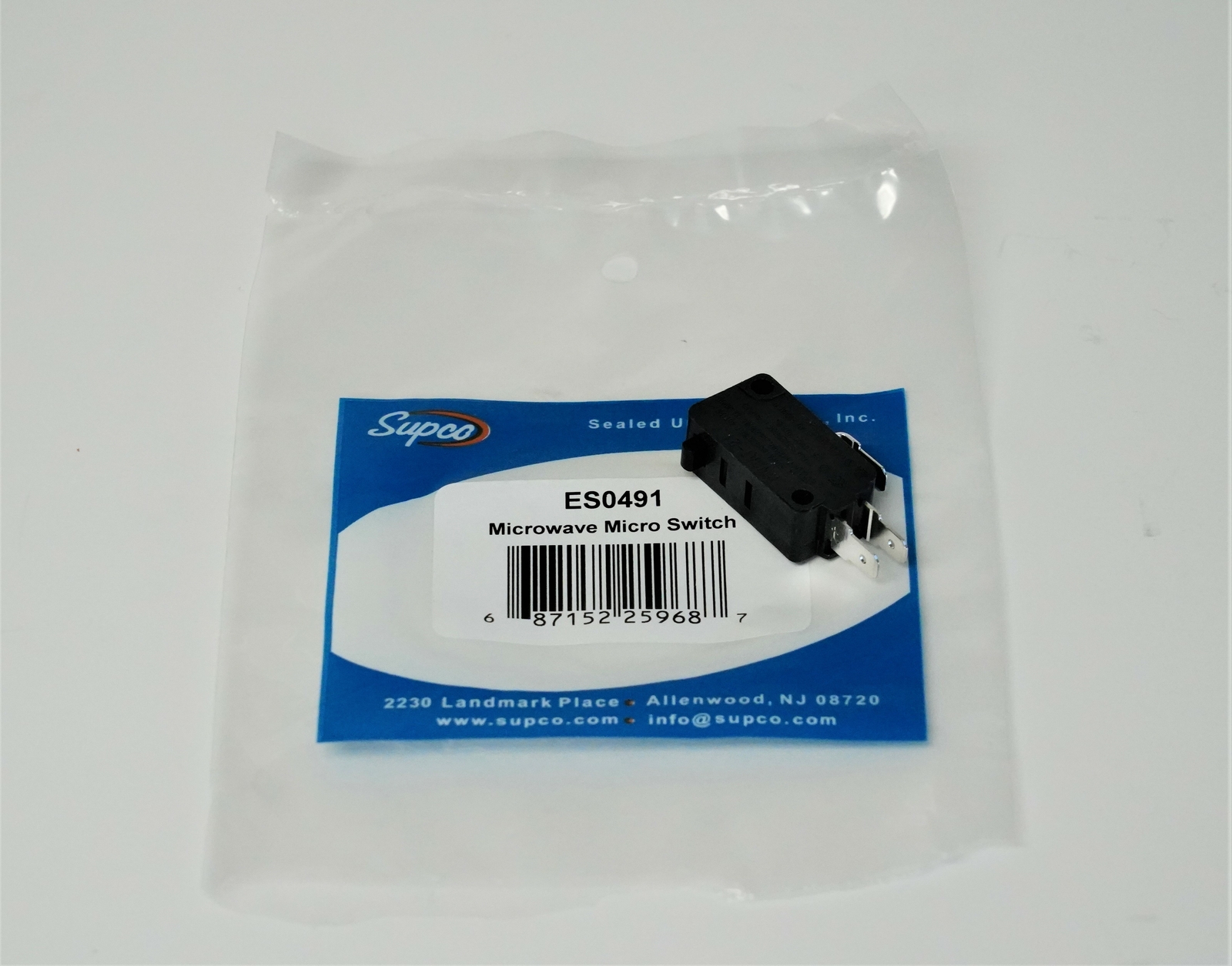 Microwave Door Interlock Lamp Switch SPDT NO/NC Supco ES0491