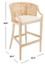 Safavieh BRANDO BARSTOOL, Reduced Price 2172748523 SEA4014C