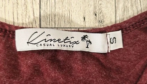 Kinetix Shirt SMALL Mens Casual Luxury Long Sleeve Maroon Heathered Cotton NEW image 11