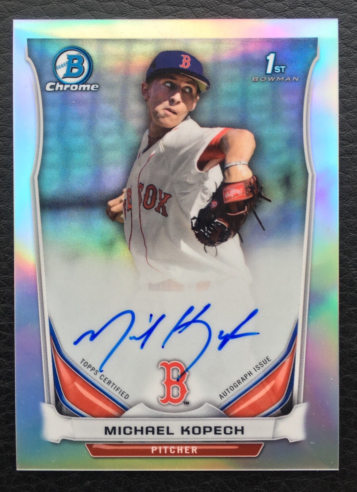 ⚾  Michael Kopech 2014 Bowman Chrome Draft Picks Refractor Auto RC  #BCAMK