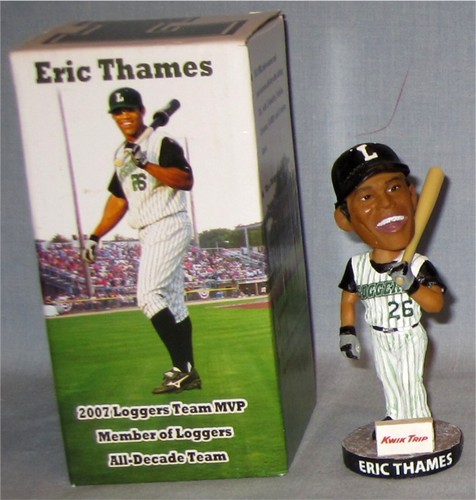 2008 Eric Thames Mini Bobblehead - LaCrosse Loggers - Bild 1 von 4