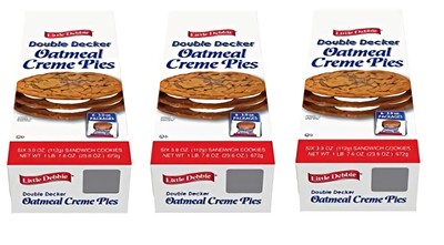 Little Debbie Oatmeal Double Decker Rounds, Individually Wrapped, 3.9  ounces, Pa | eBay