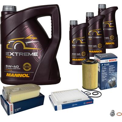 BOSCH Inspektionspaket 8 L MANNOL Extreme 5W-40 für Mercedes-Benz GLE 250 D