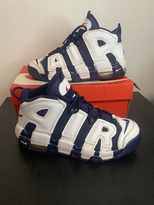 Nike Air More Uptempo Olympic Sneakers Scottie Pippin White Blue Men\'s Size 13 Nike Air More Uptempo Olympicolympic Scottie Pippen 11.5  main image 2