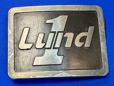 1 Lund - Silver Tone Die Cast Products Limited Winnipeg Canada Belt Buckle