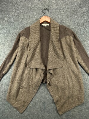 Ann Taylor Sweater Womens XS Brown Wool Rabbit Hair Cardigan
