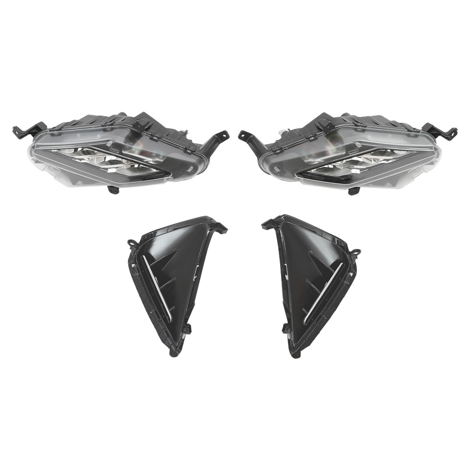 For 2022-2023 Kia Forte LED Fog Lights w/Cover Bezels Fog Lamps Left ...