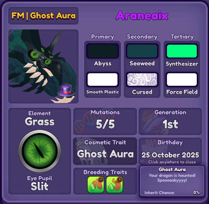 Araneaix | Dragon Adventures | DA | Roblox | eBay
