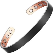 Pulsera de cobre para hombre y mujer, 99,9 de cobre puro