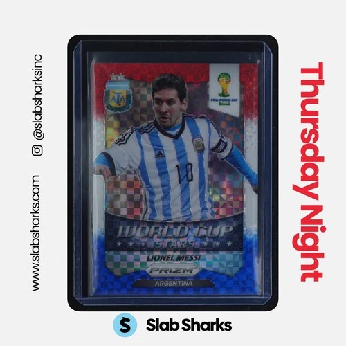 2014 Panini Prizm World Cup - Red/White/Blue World Cup Stars Lionel Messi #1