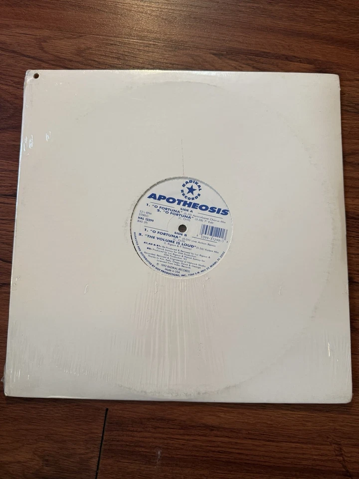 Very Rare Sealed Apotheosis O Fortuna 12” Vinyl Record Classic Album 1992 USA - Image 2 of 4