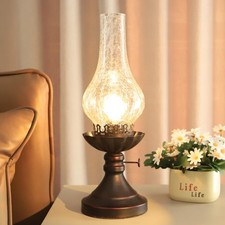 Rustic Lamp,Retro Bedside Lamps for Farmhouse,Bedroom,Lamps for Nightstand,In...