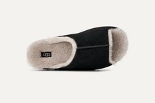 UGG BLACK CLASSIC SHEEPSKIN GREENPORT SLIDE SLIPPERS, WOMEN US 7/ EUR 38 NEW