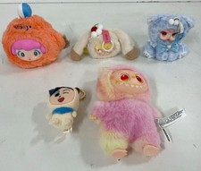 Five Assorted Plush Toys Keychains