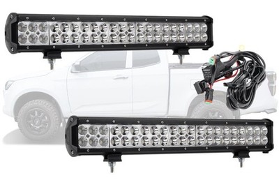 2x 20'' LED Fernscheinwerfer Lightbar 50cm + Kabelbaum passend für Isuzu D-Max