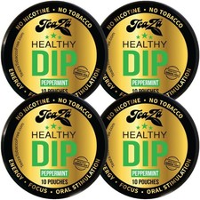 Teaza Peppermint Herbal Energy Pouch, 10 Count, 4 Camo Pucks
