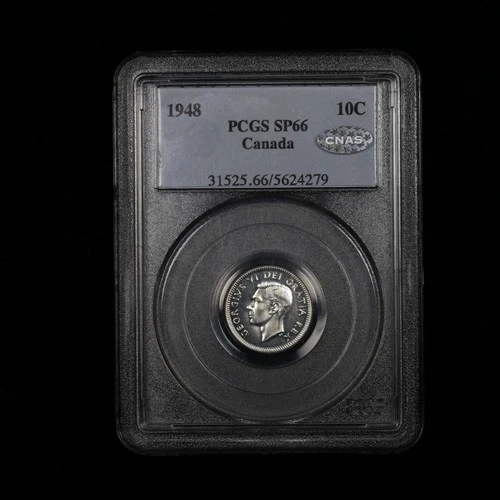 1948 Canada Specimen 10c PCGS SP-66 CNAS Silver Graded Specimen Dime