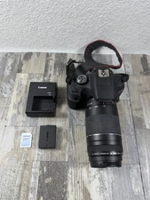 Canon EOS Rebel T7 DSLR Camera EF 75-300mm Lens 1:4-5.6 iii Tested
