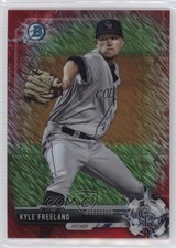 2017 Bowman Chrome Prospects Red Shimmer Refractor 1/5 Kyle Freeland #BCP109 0c2