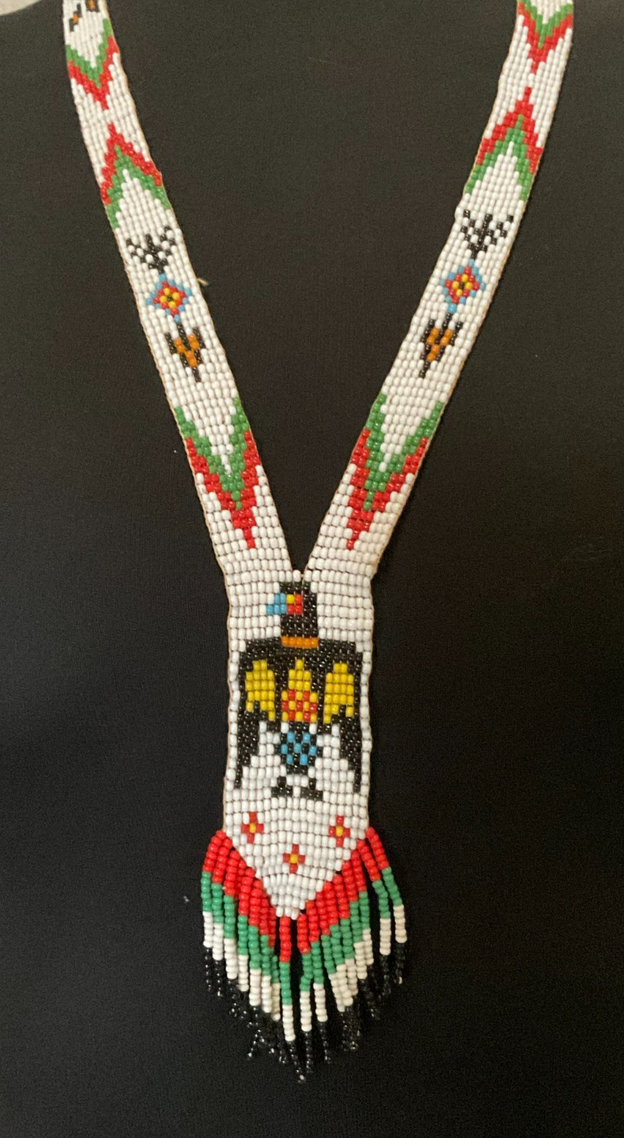 Authentic Native American Custom Thunderbird Whit… - image 2