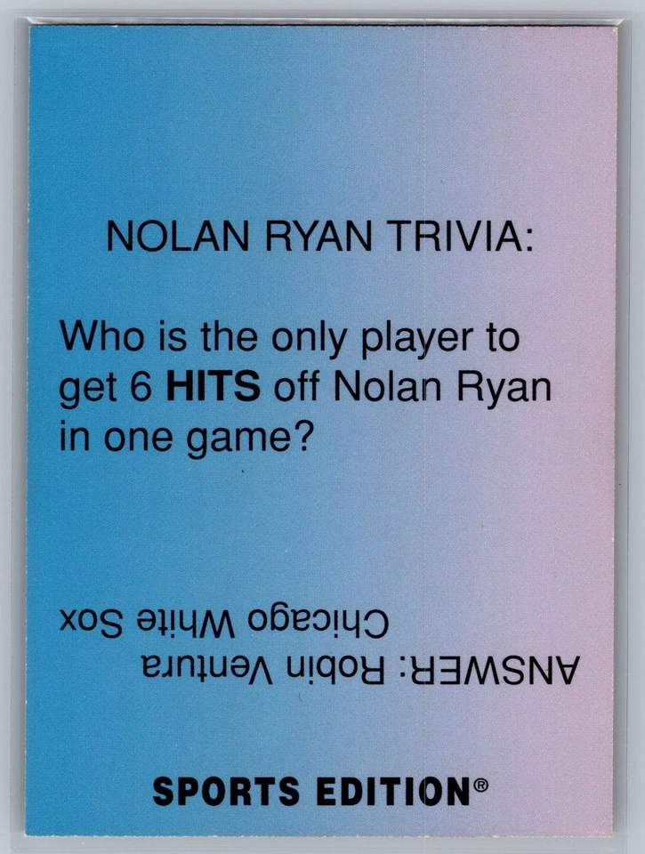 Edición deportiva 1992 - Nolan Ryan, Robin Ventura Beat Down Gold Ice Foto 2 de 2