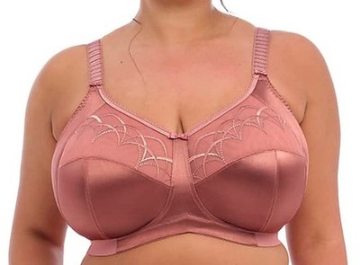Elomi Cate BH Rosenholz Satin Mesh Gr.42C ohne Bügel Vollstütze Cup 4033 Neu