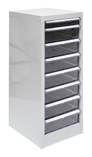 ADB Schubladencontainer 8 Schubladen 27,3 x 74 cm (B x H) rutschfest