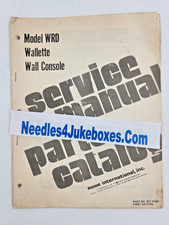 Rowe WRD Wallette Wallbox Parts  Service Manu...