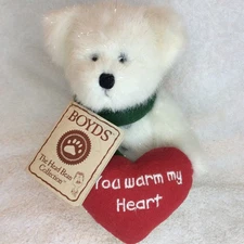 Bear Boyds Issa Meltin Snowbear plush "You warm my heart" with nametag