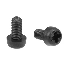 M3x6mm Nylon Phillips Cross Pan Head Machine Screws Bolts Black 20Pcs
