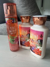Bath Body Works Tiki Mango Mai Tai 2 Lotion  Fragrance Mist Set Discontinued