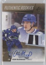 2023 Upper Deck SP Game Used Premium Materials 29/49 Aidan McDonough Auto 1t5l