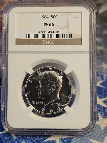 1964 Proof Kennedy Half Dollar NGC PF66 .