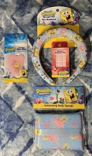SpongeBob SquarePants Spa Set Of 4 Headband, Gua Sha, Shower Steamer, Sponge 