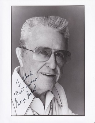George Gobel Originalautogramm auf Großfoto