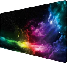 Benvo Extended Mouse Pad Large Gaming extended, Colorful-aurora Light 
