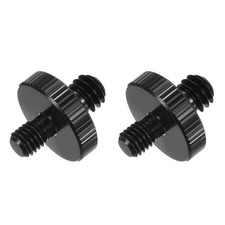 2 PCS Mic Stand Adapter 1/4 Male to M5 Male Screw Thread Tripod Mount