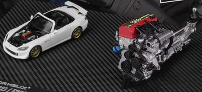 MOTORHELIX 1/64 S2000 AP2 Engine Set Beijing HEC 2026 Limited Model Car