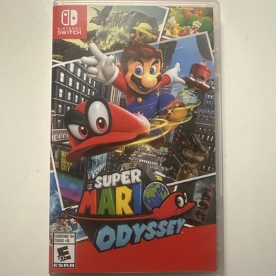 Super Mario Odyssey Nintendo Switch cartridge with case