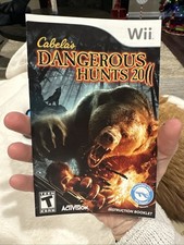 Nintendo Wii Manual Only Cabelas Dangerous Hunts 2011