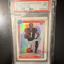Panini 2021 Donruss Optic Rated Rookie Ja'Marr Chase #207 Holo PSA 9 Bengals