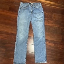 Levi  s 505 Women  s Jeans 8L Classic Straight Leg Stretch Medium Wash 32x32