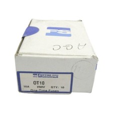 FERRAZ SHAWMUT OT10 250VAC 10A PKG OF 10  WH/BL NSFS